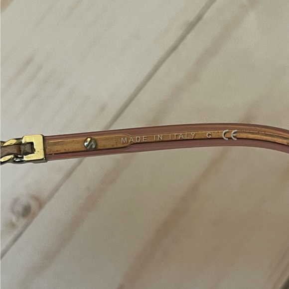 Chanel Pink Mirrored Aviator Pilot Sunglasses Gold Accents with Case - Picture 15 of 16